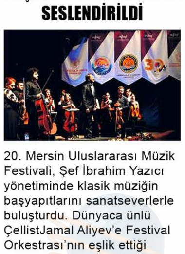 20. Mersin Uluslararası Müzik Festivali