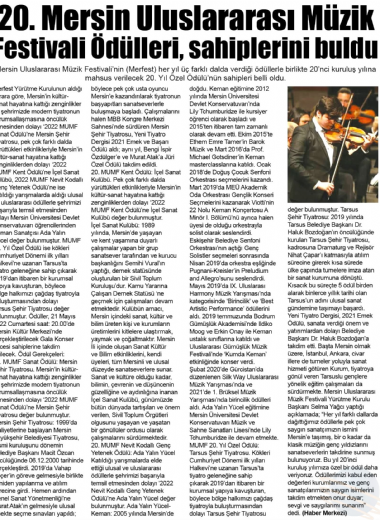 20. Mersin Uluslararası Müzik Festivali