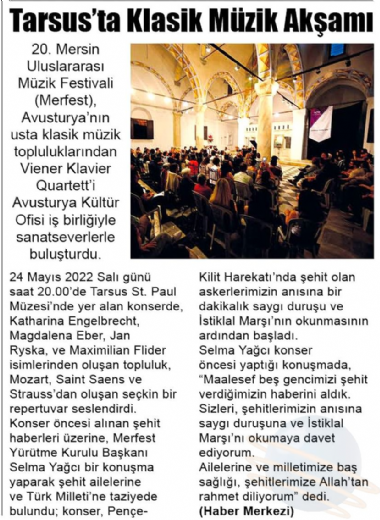 20. Mersin Uluslararası Müzik Festivali