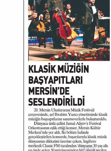 20. Mersin Uluslararası Müzik Festivali