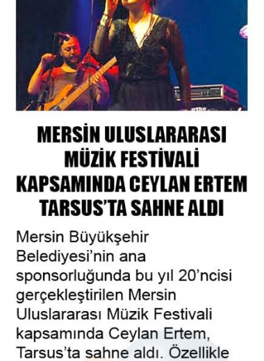 20. Mersin Uluslararası Müzik Festivali