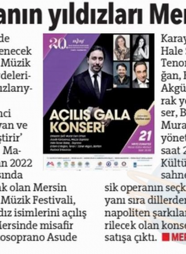 20. Mersin Uluslararası Müzik Festivali