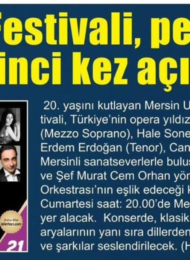 20. Mersin Uluslararası Müzik Festivali