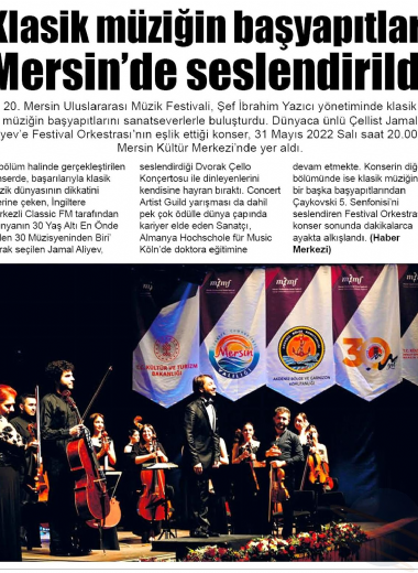 20. Mersin Uluslararası Müzik Festivali