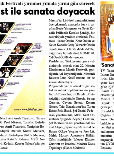 20. Mersin Uluslararası Müzik Festivali