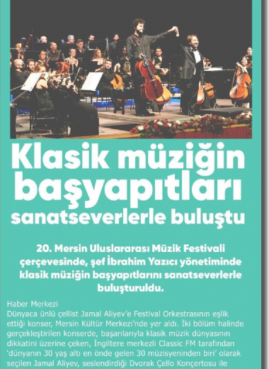 20. Mersin Uluslararası Müzik Festivali