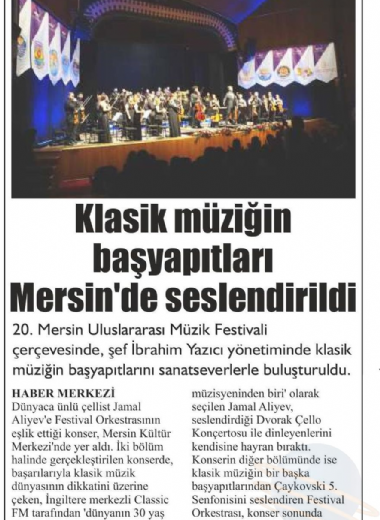 20. Mersin Uluslararası Müzik Festivali